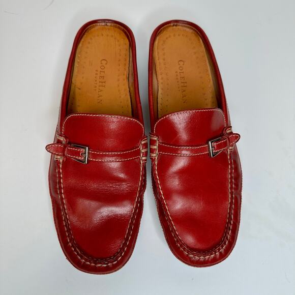 Cole Haan Country Red Leather Slip On Loafers size 8 - Picture 2 of 8